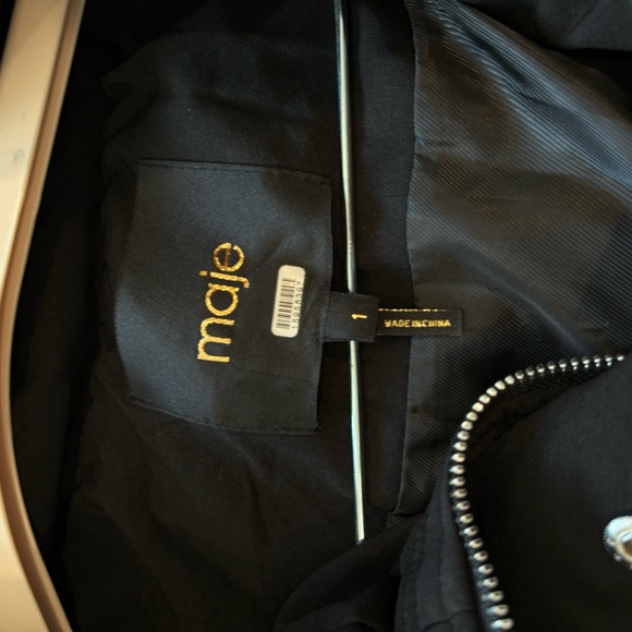 Maje Shearling Puffer Coat Sherpa Jacket - Picture 6 of 7